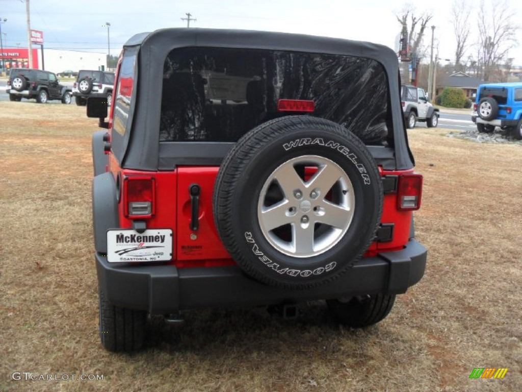 2012 Wrangler Unlimited Sport S 4x4 - Flame Red / Black photo #3