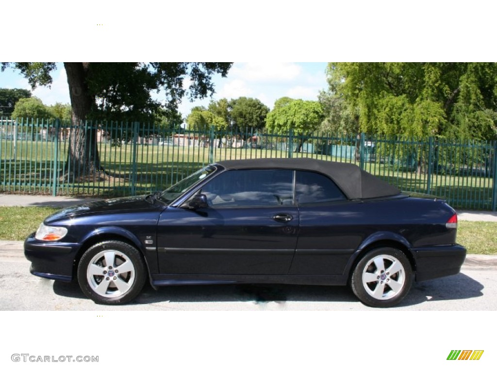 2002 9-3 SE Convertible - Cosmic Blue Metallic / Sand Beige photo #3