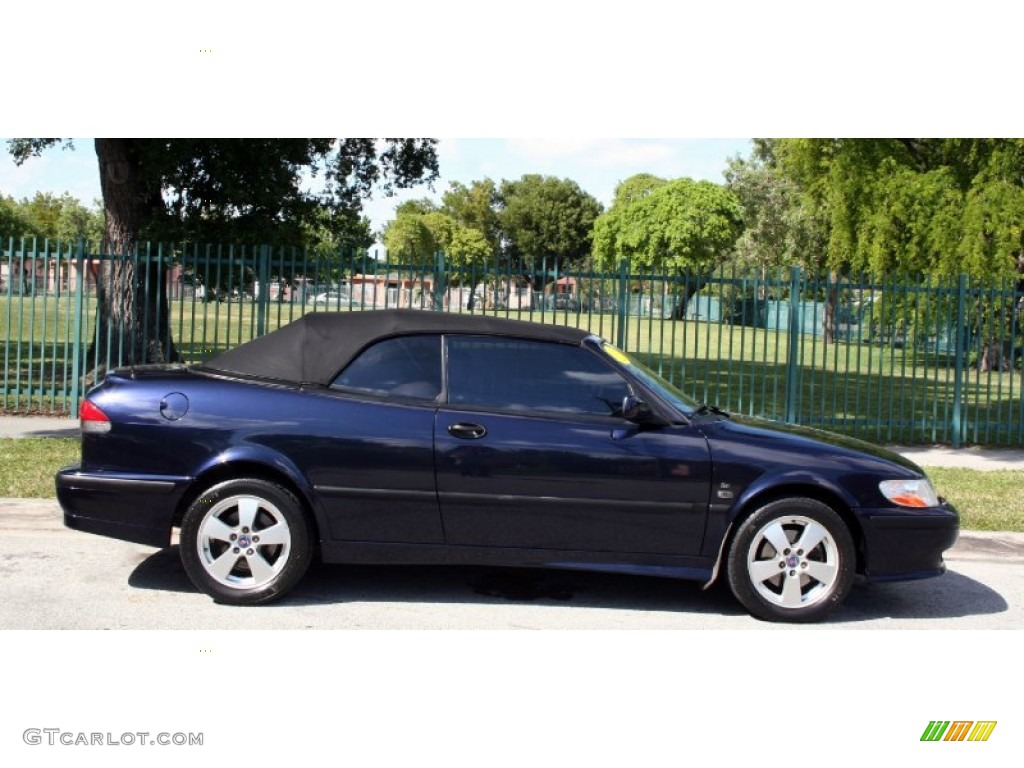 2002 9-3 SE Convertible - Cosmic Blue Metallic / Sand Beige photo #11