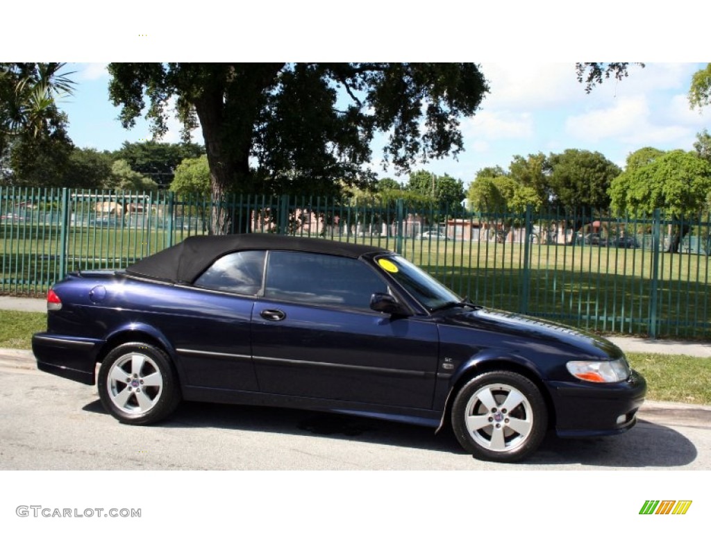 2002 9-3 SE Convertible - Cosmic Blue Metallic / Sand Beige photo #12