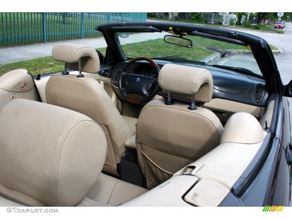 2002 9-3 SE Convertible - Cosmic Blue Metallic / Sand Beige photo #43
