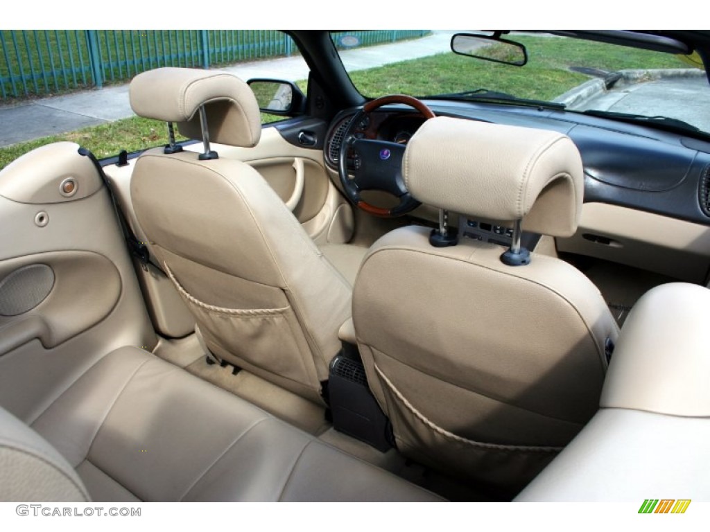 2002 9-3 SE Convertible - Cosmic Blue Metallic / Sand Beige photo #45
