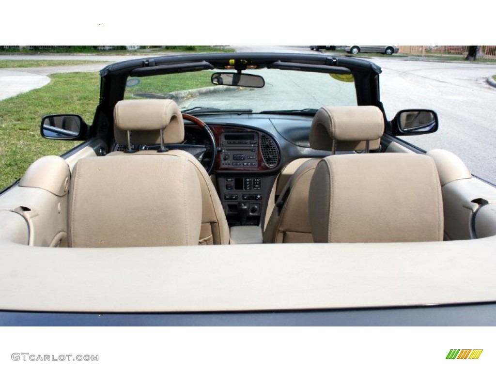 2002 9-3 SE Convertible - Cosmic Blue Metallic / Sand Beige photo #50