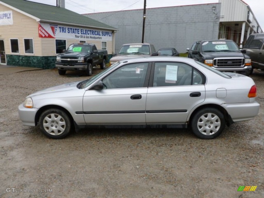 1998 Civic LX Sedan - Vogue Silver Metallic / Gray photo #2