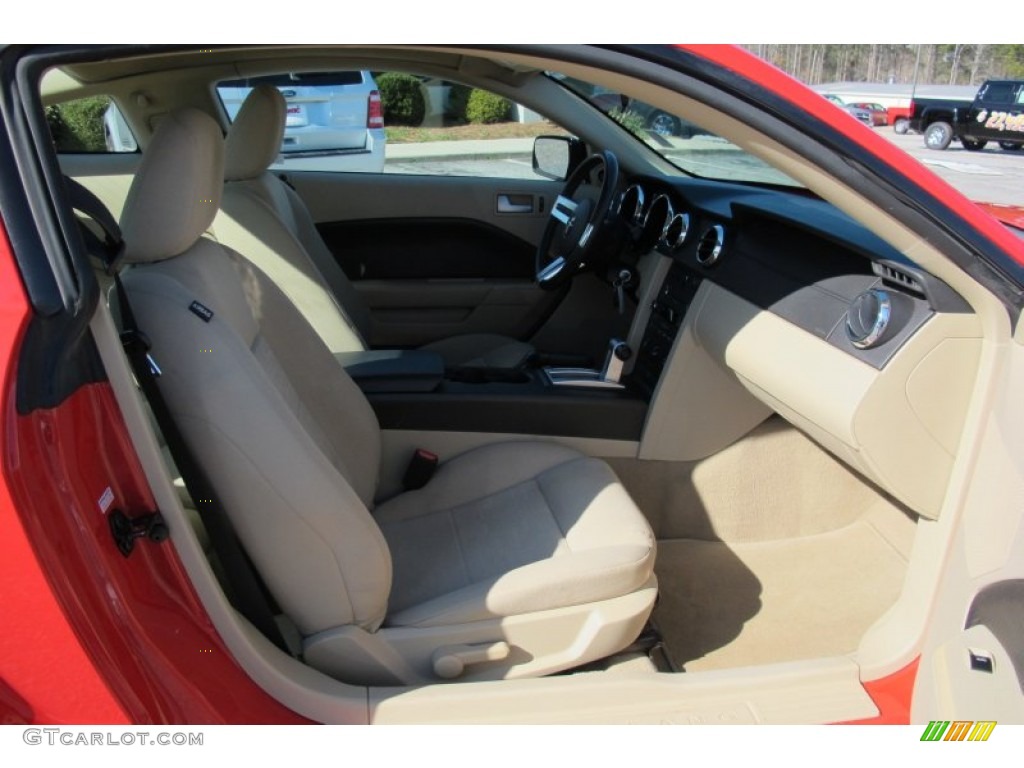 2008 Mustang V6 Deluxe Coupe - Torch Red / Medium Parchment photo #16