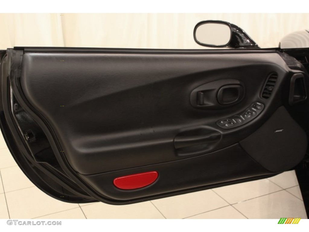 2004 Chevrolet Corvette Convertible Black Door Panel Photo #59855200