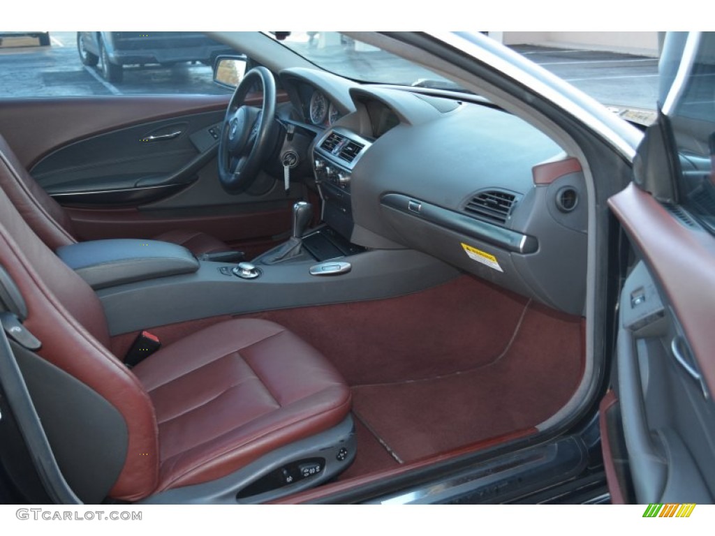 Chateau Red Interior 2004 BMW 6 Series 645i Coupe Photo #59857171