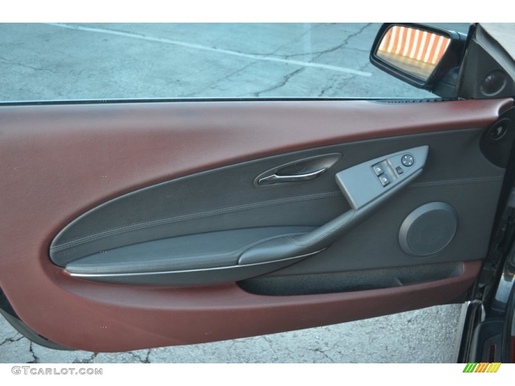 2004 BMW 6 Series 645i Coupe Chateau Red Door Panel Photo #59857237