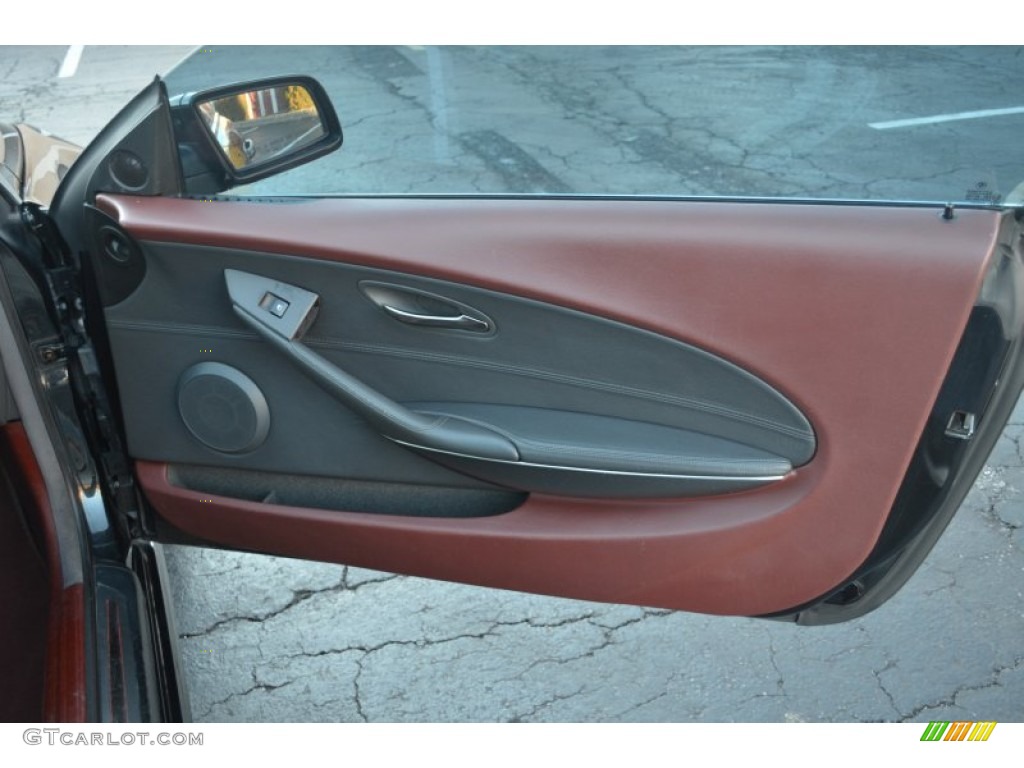 2004 BMW 6 Series 645i Coupe Chateau Red Door Panel Photo #59857243