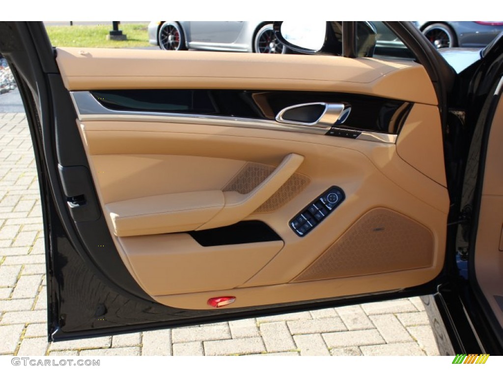 2012 Porsche Panamera 4 Luxor Beige Door Panel Photo #59857948
