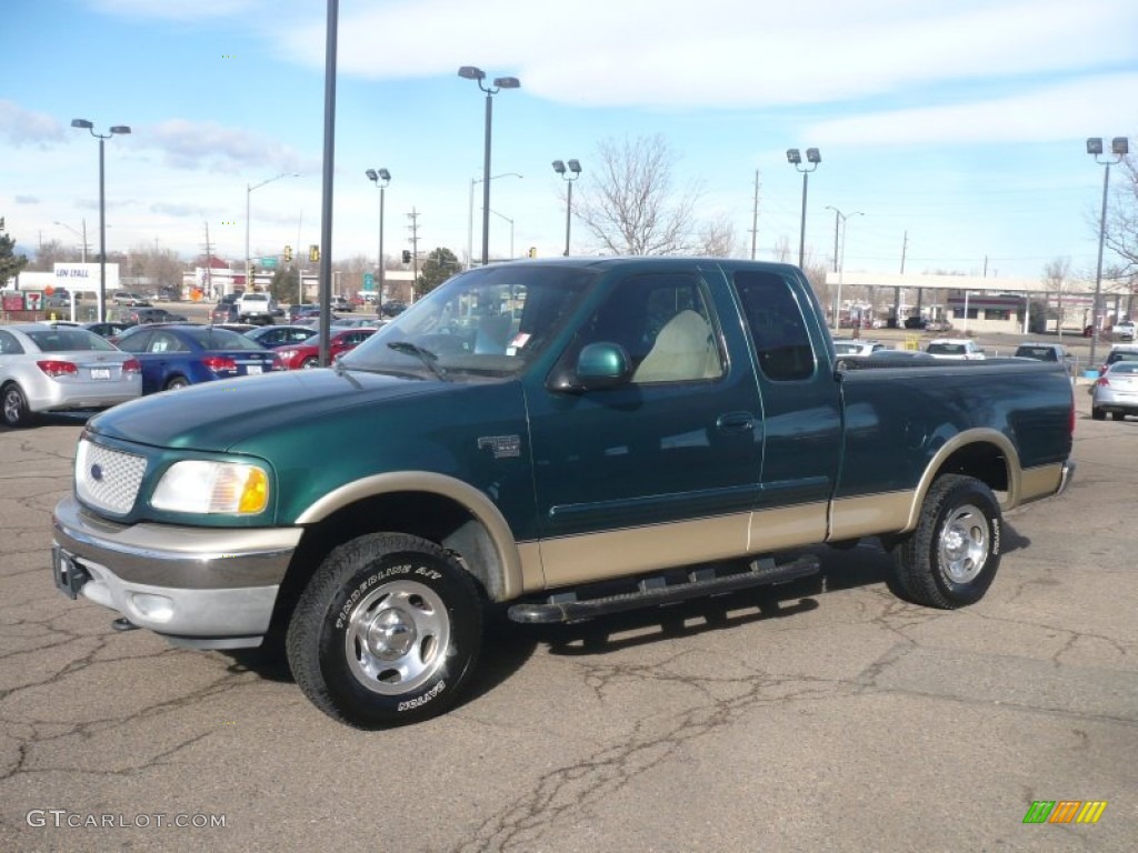 Amazon Green Metallic 1999 Ford F150 XLT Extended Cab 4x4 Exterior Photo #59861775