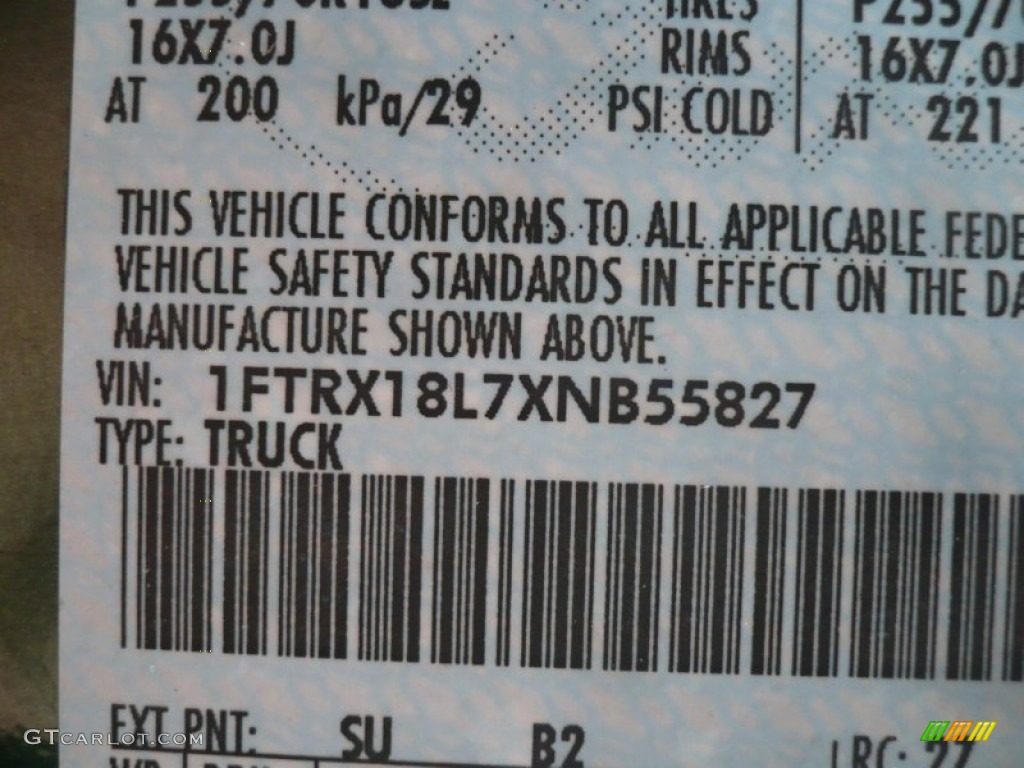 1999 F150 Color Code SU for Amazon Green Metallic Photo #59862026