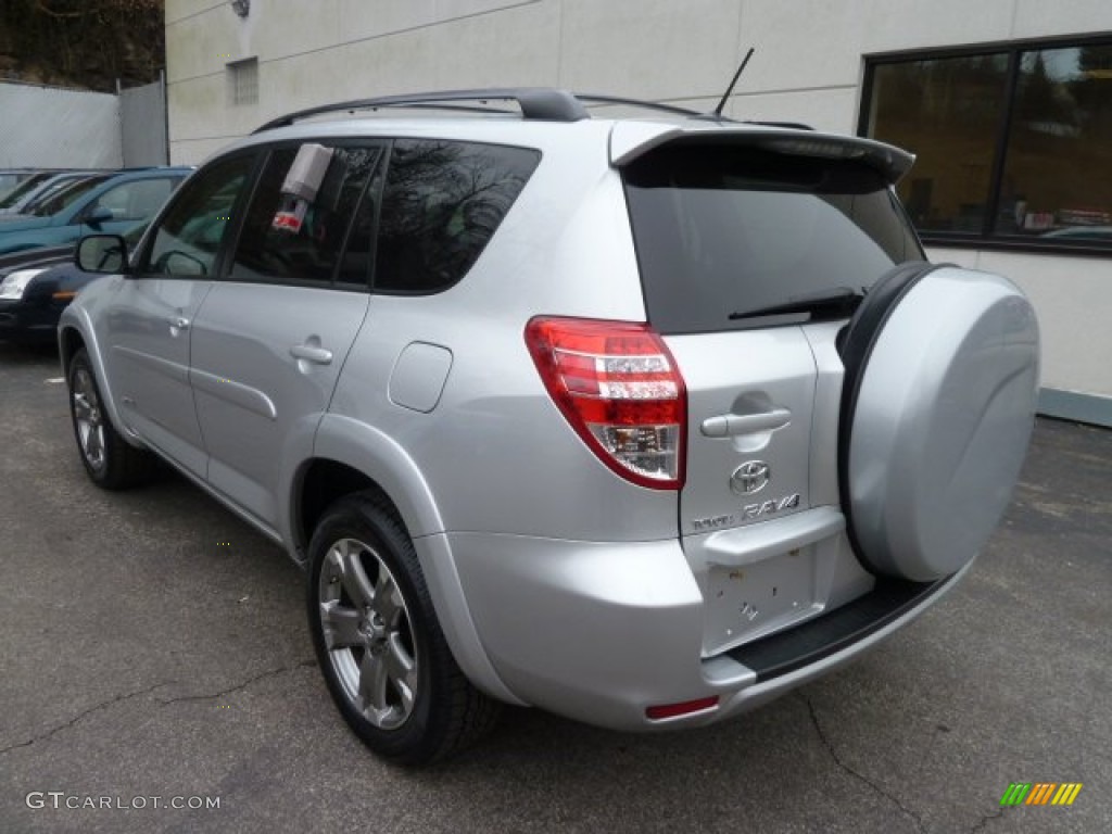 2010 RAV4 Sport V6 4WD - Classic Silver Metallic / Dark Charcoal photo #2