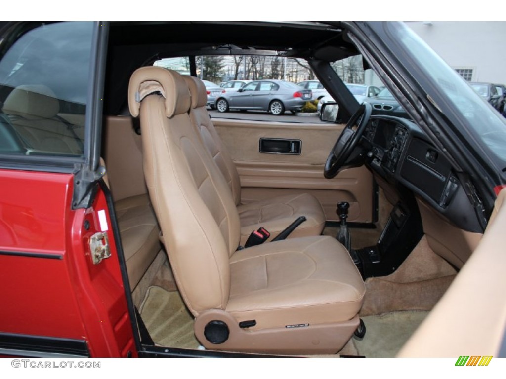 Beige Interior 1990 Saab 900 Convertible Photo #59863491