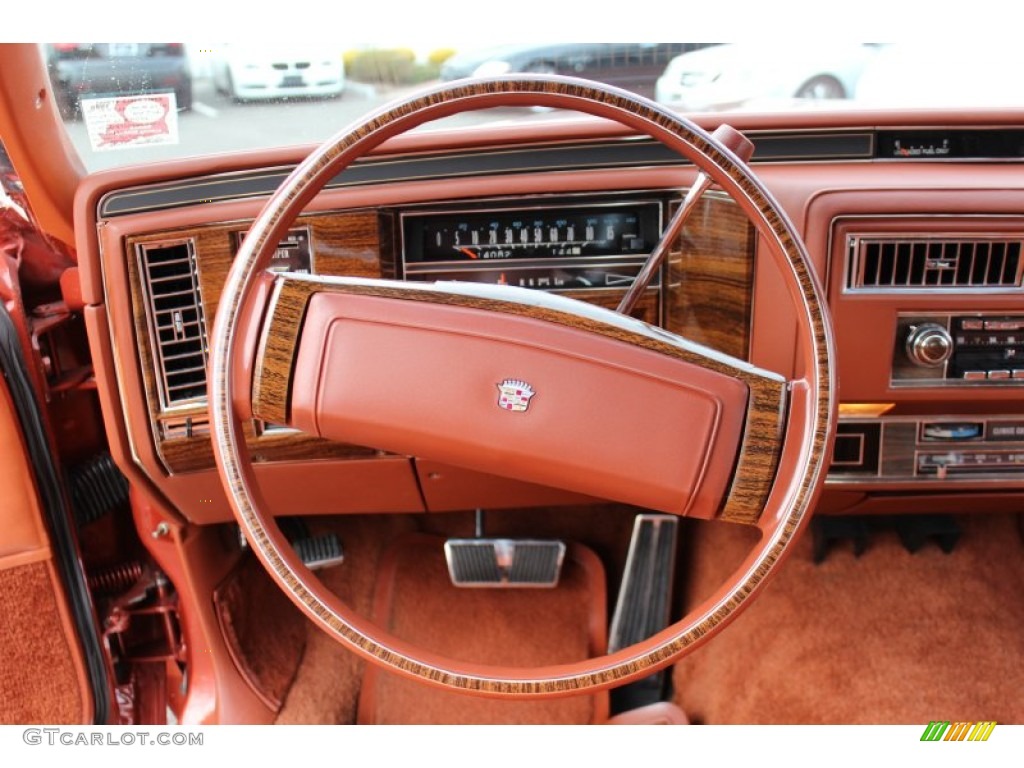 1977 Cadillac Coupe DeVille Standard Coupe DeVille Model Saffron Steering Wheel Photo #59863723