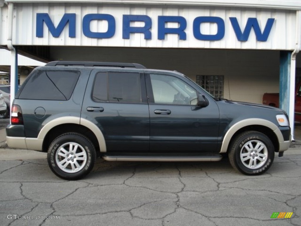 2010 Explorer Eddie Bauer 4x4 - Black Pearl Slate Metallic / Camel photo #1