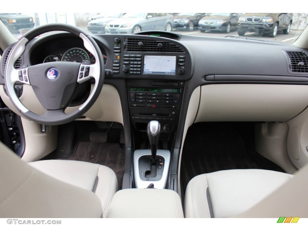 2006 Saab 9-3 Aero Sport Sedan Parchment Dashboard Photo #59864619