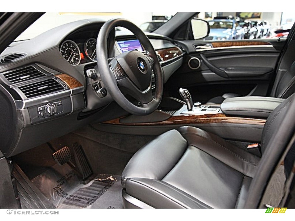 Black Interior 2011 BMW X6 ActiveHybrid Photo #59865624