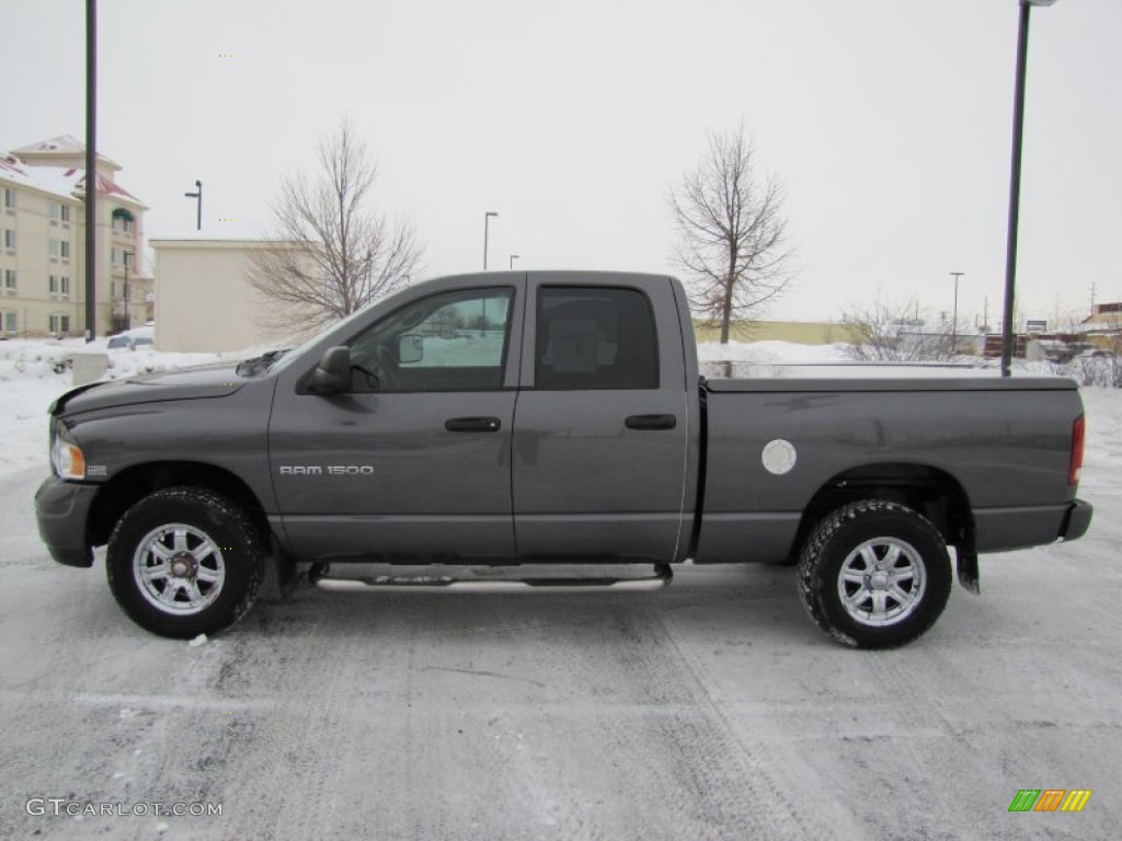 2003 Ram 1500 SLT Quad Cab 4x4 - Graphite Metallic / Dark Slate Gray photo #4