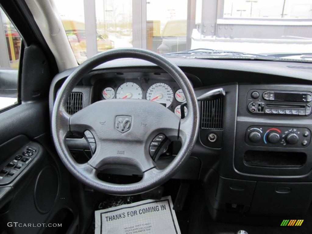 2003 Ram 1500 SLT Quad Cab 4x4 - Graphite Metallic / Dark Slate Gray photo #9