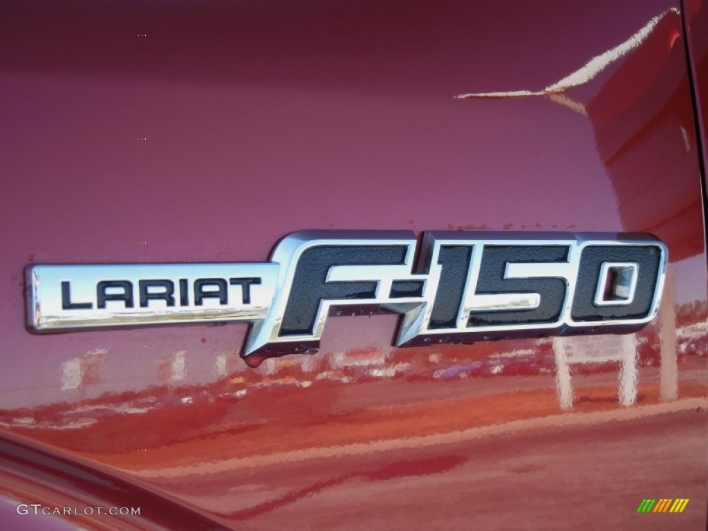 2010 F150 Lariat SuperCab - Red Candy Metallic / Tan photo #9