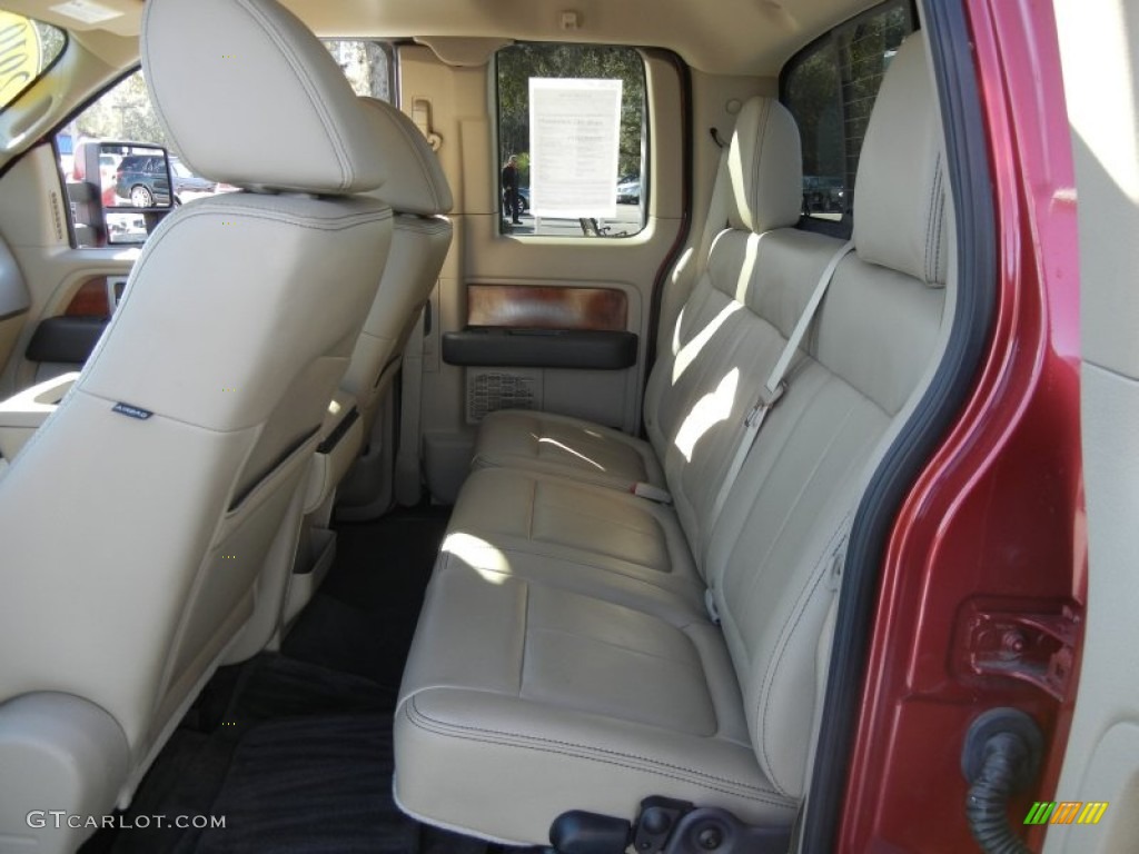 2010 F150 Lariat SuperCab - Red Candy Metallic / Tan photo #16