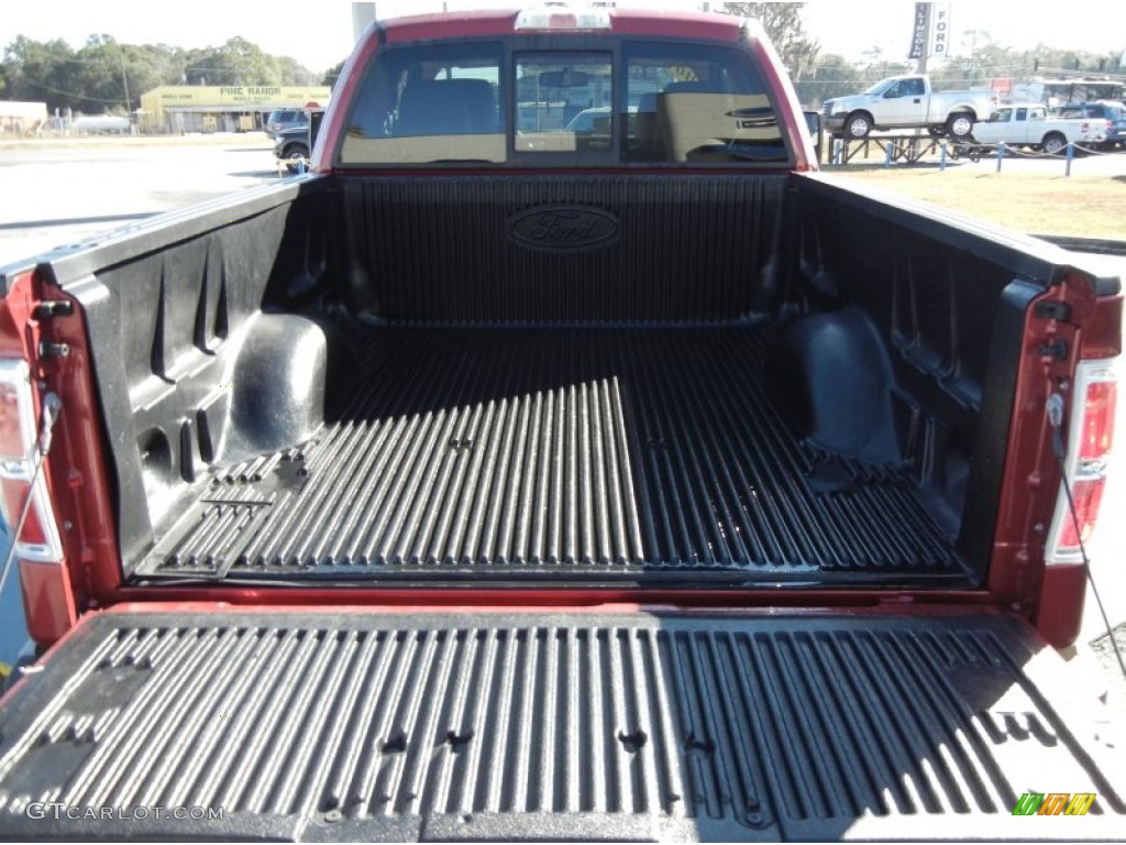 2010 F150 Lariat SuperCab - Red Candy Metallic / Tan photo #27