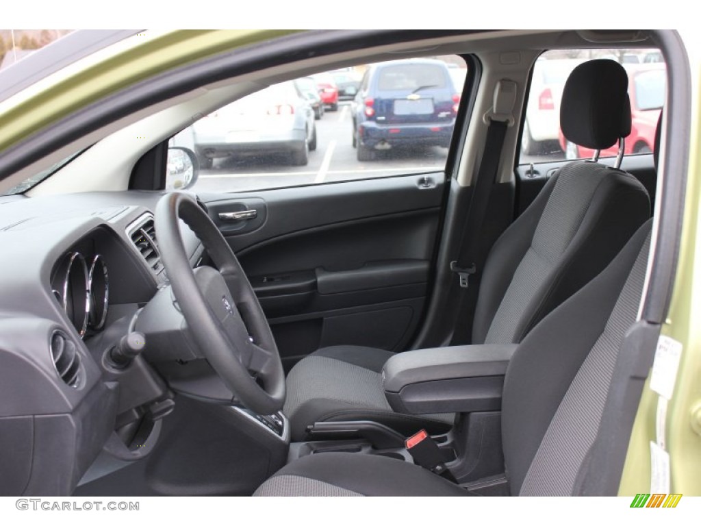 2010 Caliber SXT - Optic Green Metallic / Dark Slate Gray photo #8