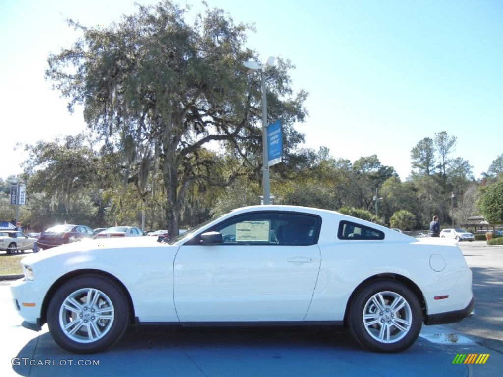 2012 Mustang V6 Coupe - Performance White / Charcoal Black photo #2