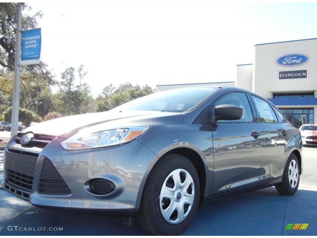 2012 Focus S Sedan - Sterling Grey Metallic / Charcoal Black photo #1