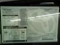 2012 Toyota Corolla LE Window Sticker