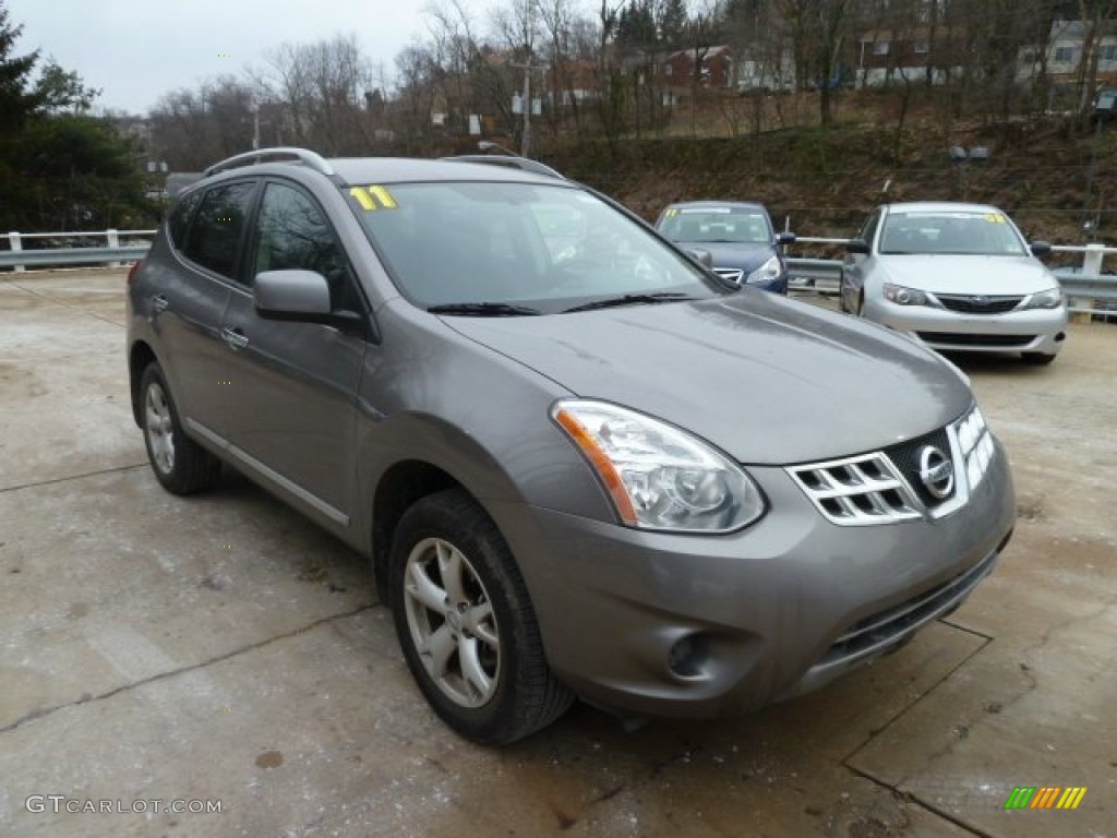 2011 Rogue SV AWD - Gotham Gray Metallic / Black photo #5