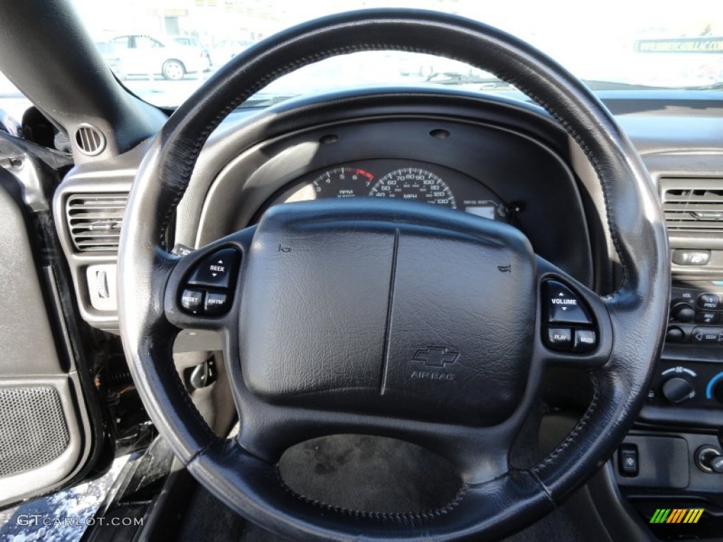 2000 Chevrolet Camaro Z28 Convertible Ebony Steering Wheel Photo #59870855