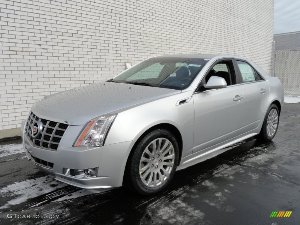 2012 CTS 4 3.6 AWD Sedan - Radiant Silver Metallic / Ebony/Ebony photo #1