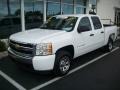 2008 Summit White Chevrolet Silverado 1500 LT Crew Cab  photo #1