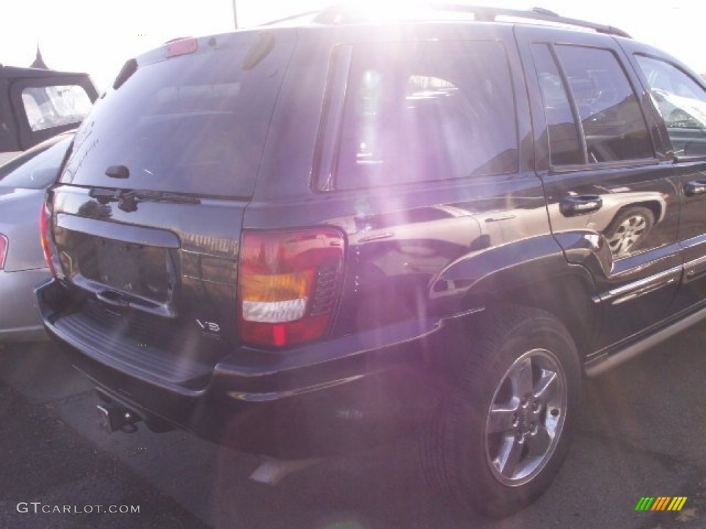 2004 Grand Cherokee Overland 4x4 - Brillant Black Crystal Pearl / Dark Slate Gray photo #3