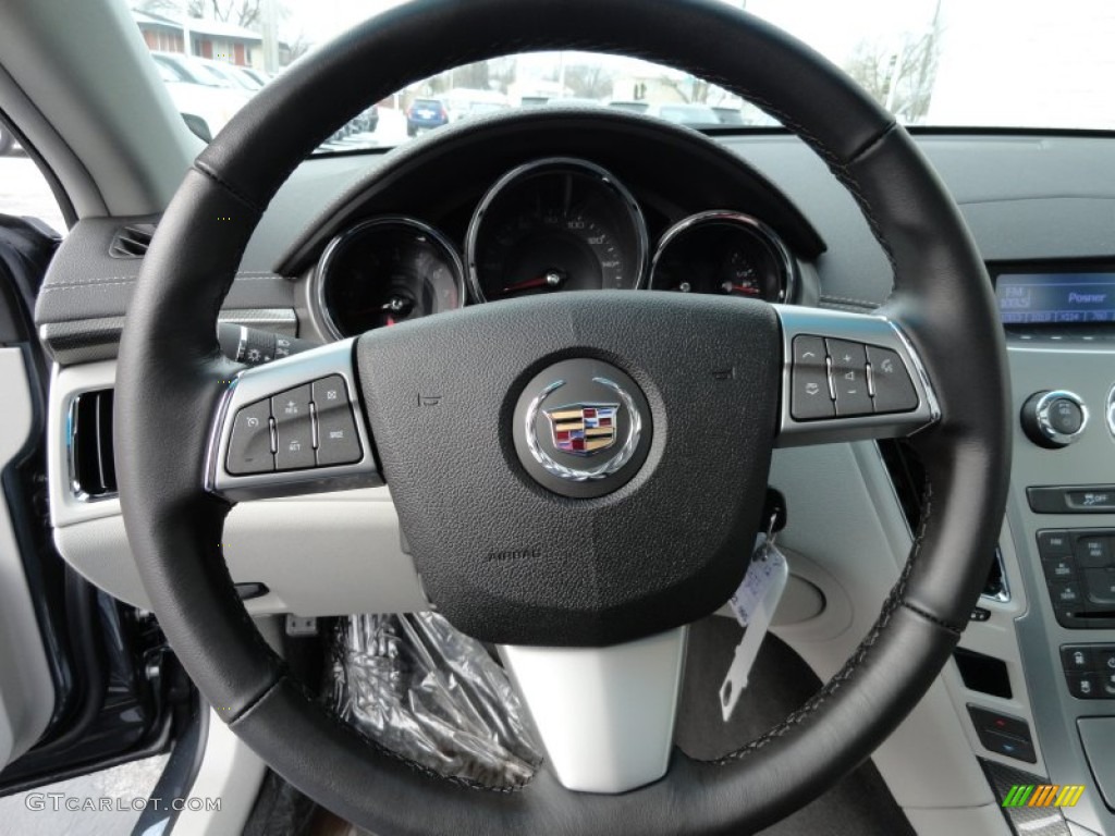2012 Cadillac CTS 4 3.0 AWD Sedan Light Titanium/Ebony Steering Wheel Photo #59872286