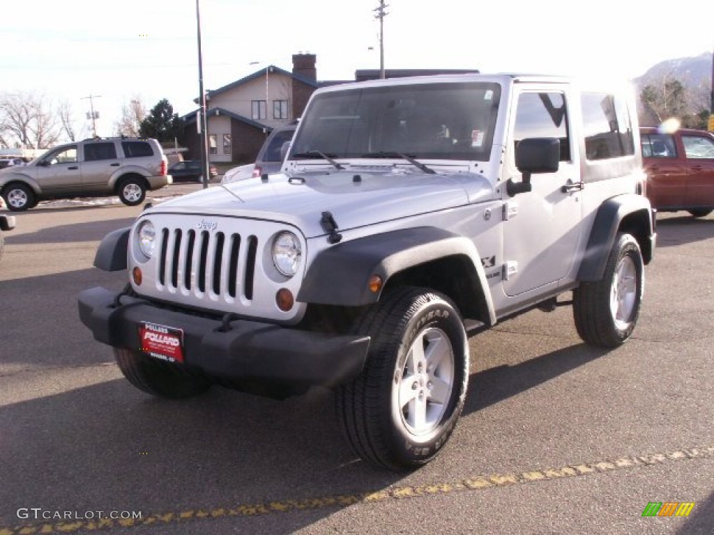 2009 Wrangler X 4x4 - Bright Silver Metallic / Dark Slate Gray/Medium Slate Gray photo #1
