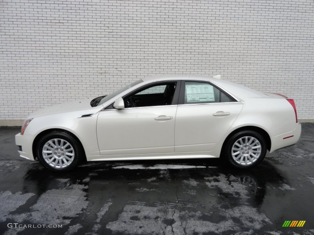 White Diamond Tricoat 2012 Cadillac CTS 4 3.0 AWD Sedan Exterior Photo #59872406
