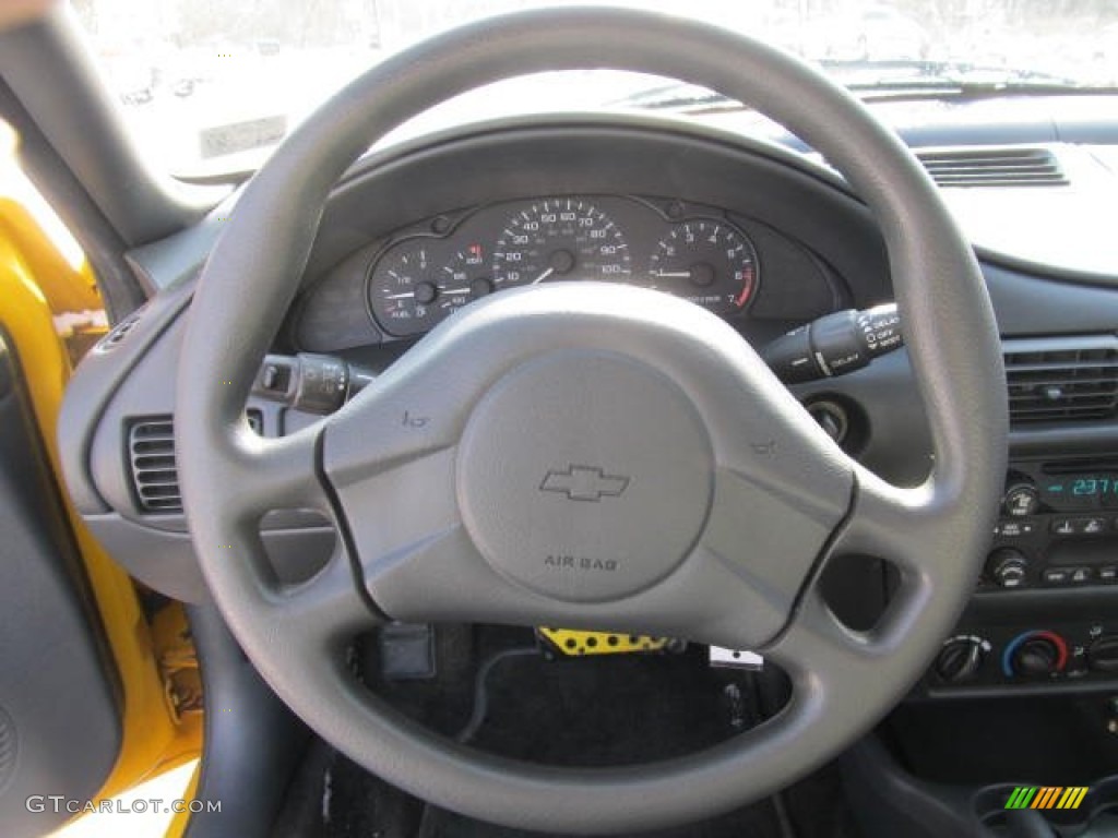 2003 Cavalier LS Coupe - Yellow / Graphite Gray photo #11