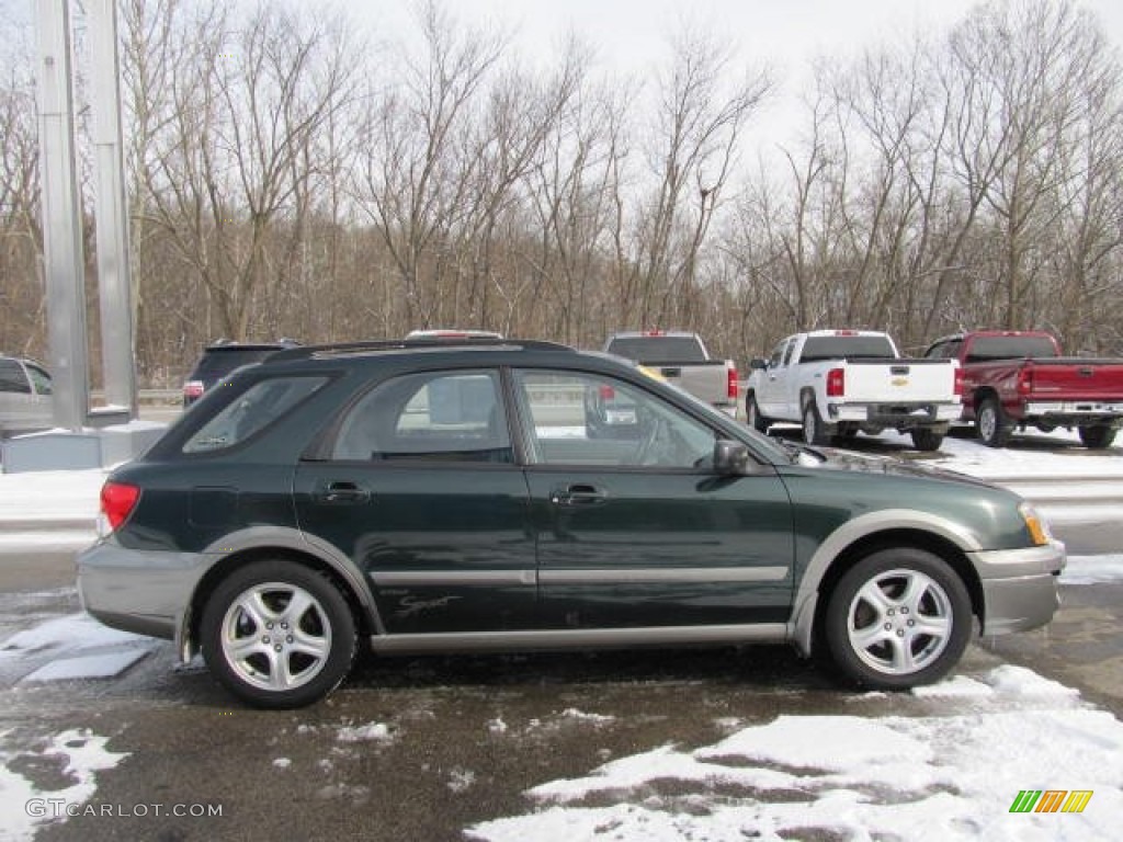 2004 Impreza Outback Sport Wagon - Woodland Green Pearl / Gray photo #5