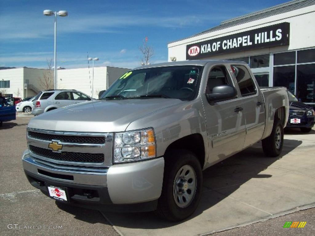 2009 Silverado 1500 LT Crew Cab 4x4 - Silver Birch Metallic / Light Titanium photo #8