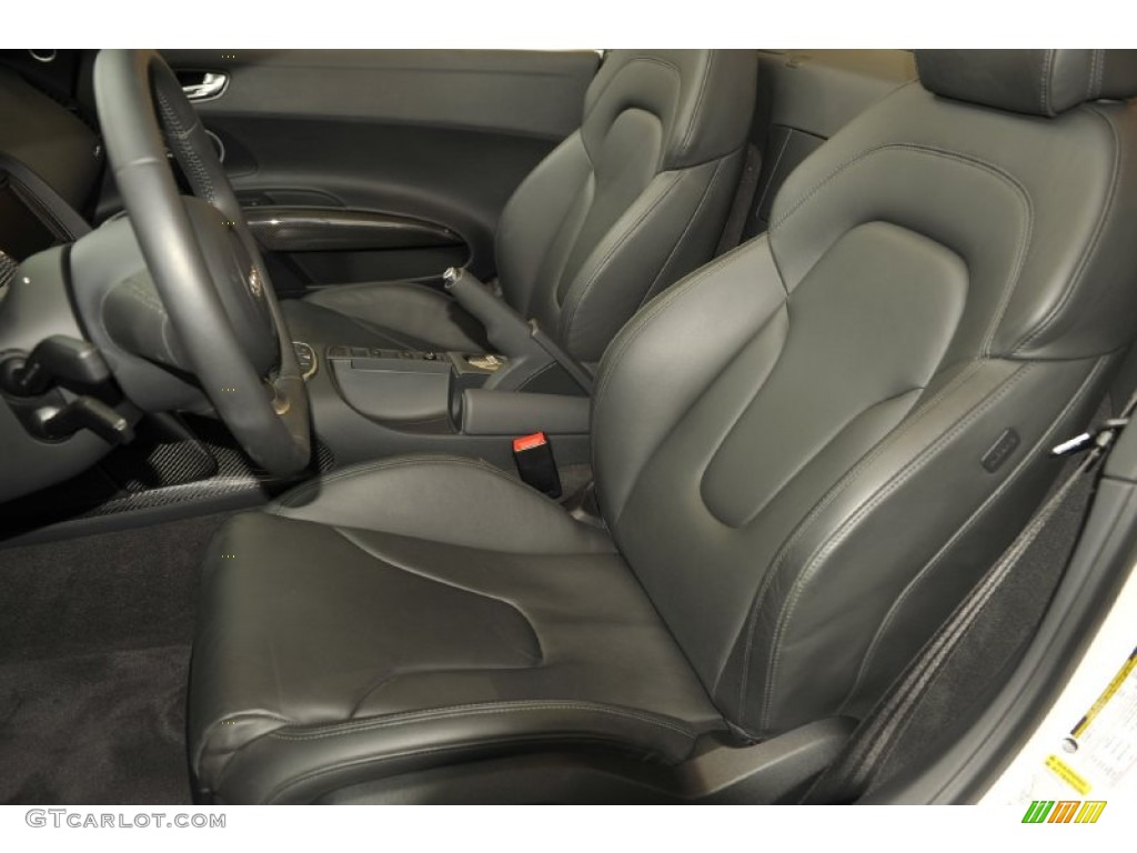 Black Fine Nappa Leather Interior 2011 Audi R8 Spyder 5.2 FSI quattro Photo #59876072