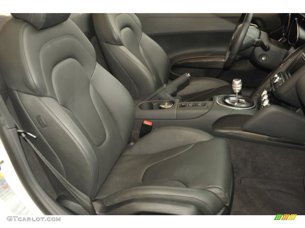 Black Fine Nappa Leather Interior 2011 Audi R8 Spyder 5.2 FSI quattro Photo #59876195