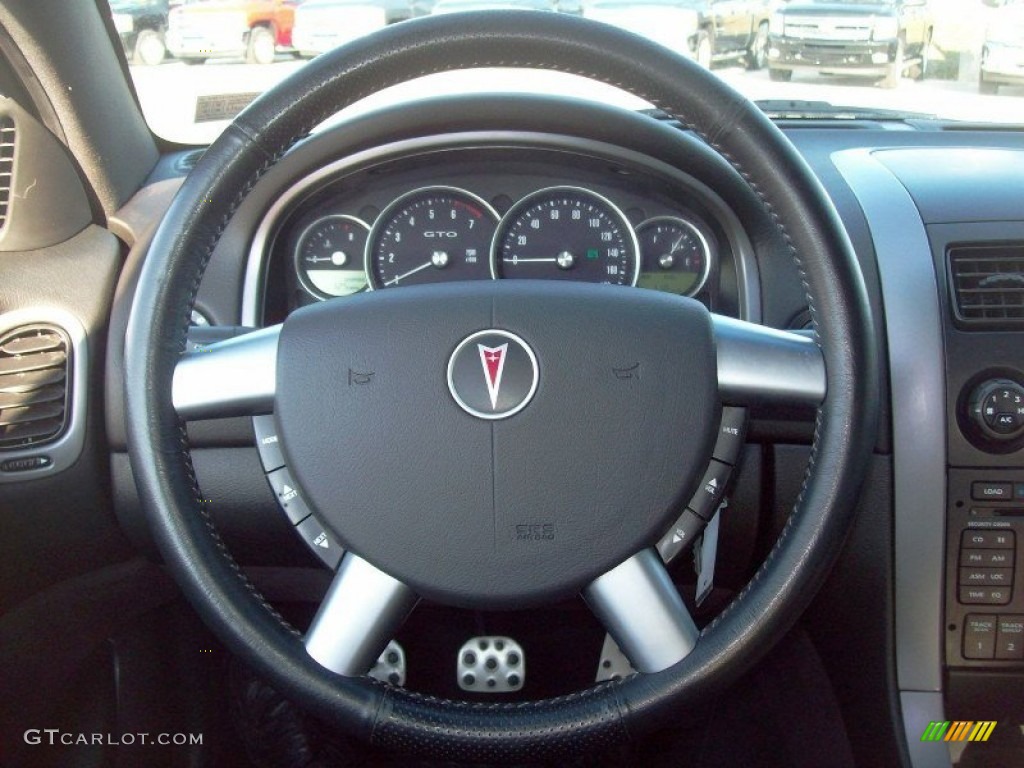 2004 Pontiac GTO Coupe Dark Purple Steering Wheel Photo #59876753