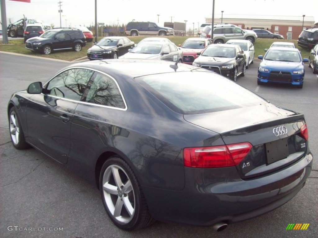 2009 A5 3.2 quattro Coupe - Meteor Grey Pearl / Black photo #3