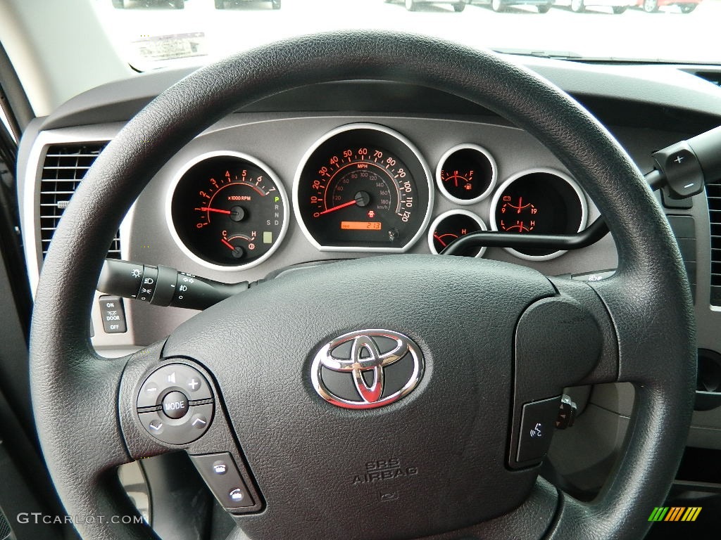 2012 Toyota Tundra Double Cab Graphite Steering Wheel Photo #59877567