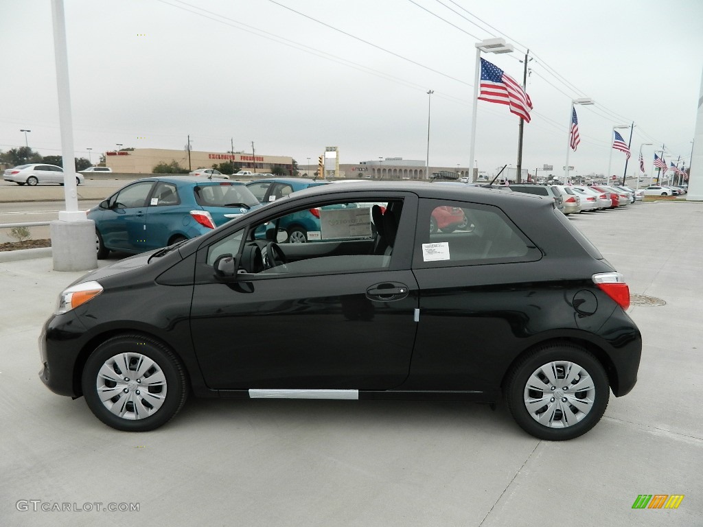 Black Sand Pearl 2012 Toyota Yaris L 3 Door Exterior Photo #59877962
