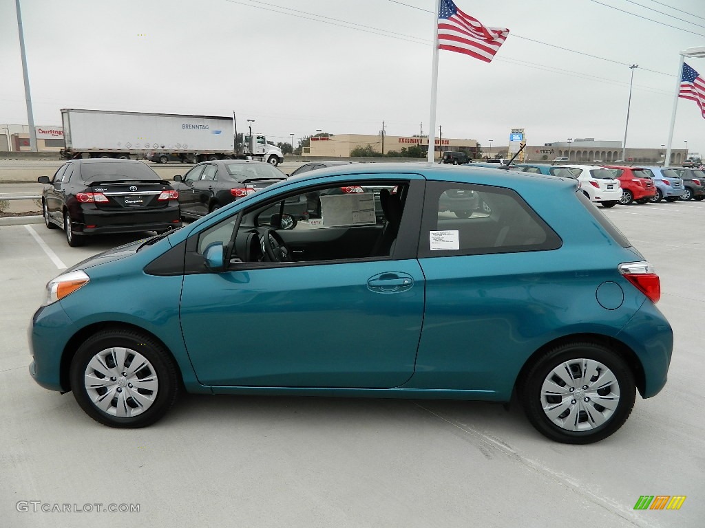 Lagoon Blue Mica 2012 Toyota Yaris LE 3 Door Exterior Photo #59878118