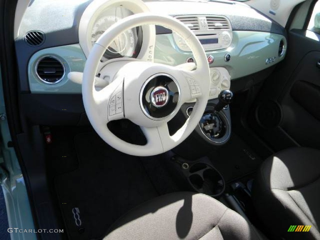 2012 Fiat 500 Pop Tessuto Marrone/Avorio (Brown/Ivory) Dashboard Photo #59878571